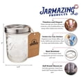 thumbnail image 2 of Jarmazing Products Mason Jar Toothbrush Holder - with 16 Ounce Ball Mason Jar  Made from Rust-Proof Stainless Steel, 2 of 4