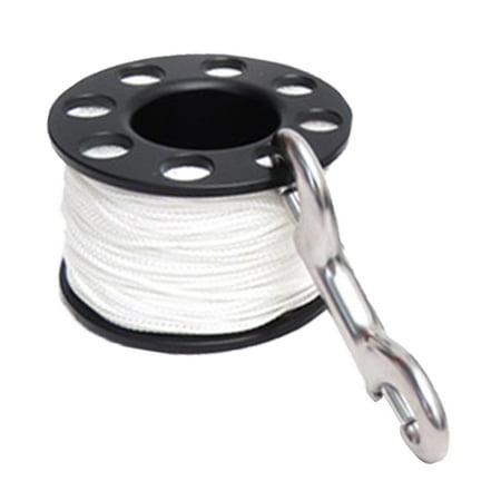 Heavy Duty Scuba Diving Reel Finger Spool Reel Equipment Diving Gear For Spear Fishing Recreational Diving Wreck Dive Snorkeling Kayaking 50m