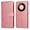 Pink, variant on Wallet Phone Case for Honor X9B with Card Holder and Stand Function Black