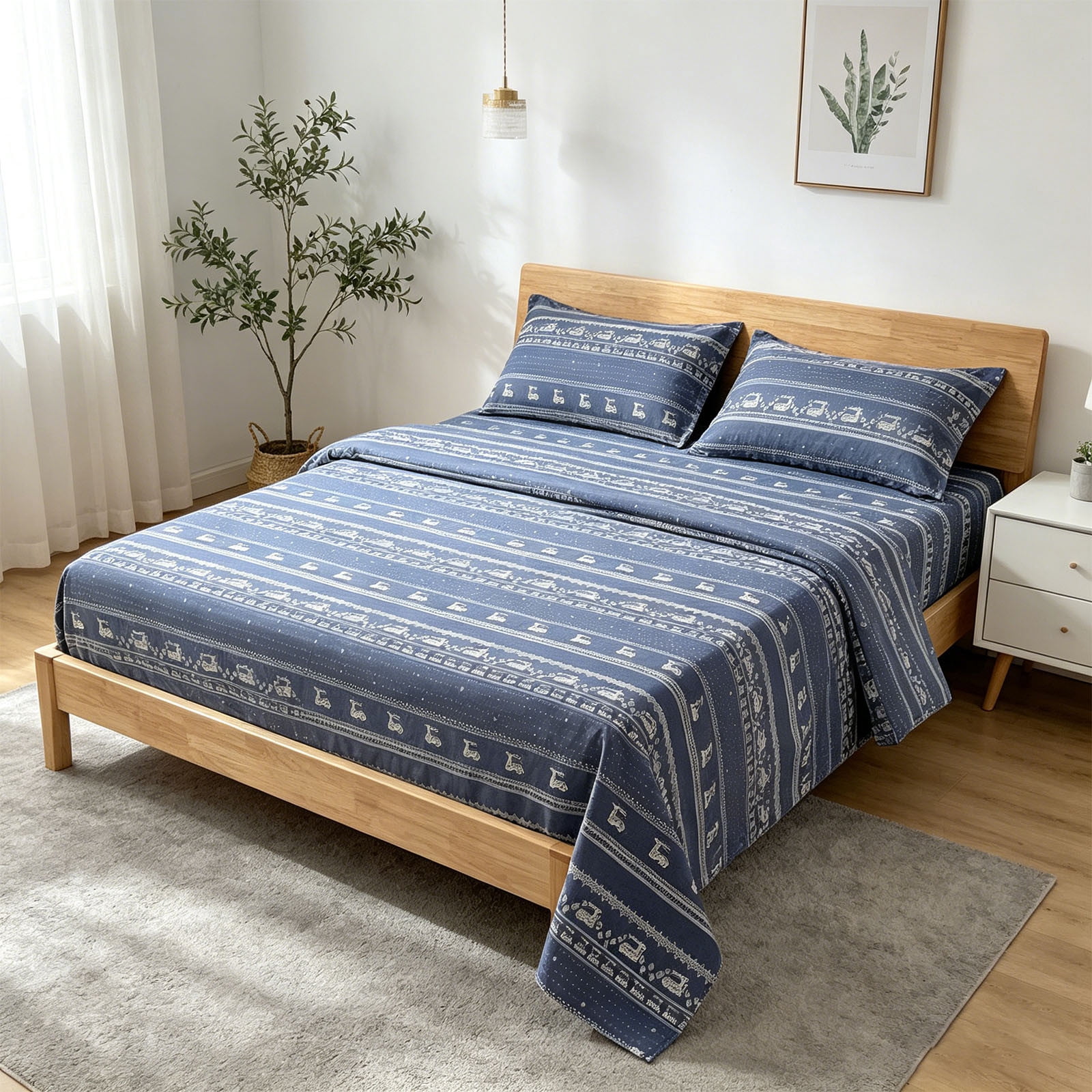 Waterproof Mattress Protector Non Slip Fitted Bed Cover Washable Dust Resistant Mattress Pad Breathable Bed Protection Sheet Durable Bedding Cover for Home Dorm Bedroom Apartment Hotel Use