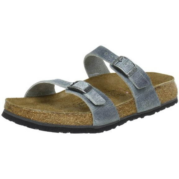 Birki's Unisex Tahiti Arunta Gris Textile Slippers, Arunta Gris, 35 EU Narrow