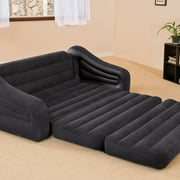 Intex Inflatable Corner Couch Sectional + Queen Size Pull-Out Futon Sofa Bed Image 10 of 12