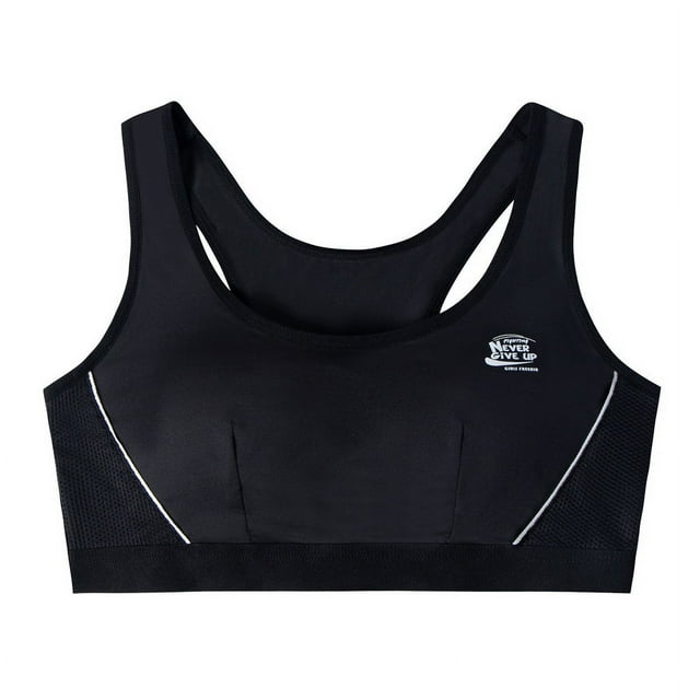 Ropa interior para niñas, estudiantes de secundaria femeninas, deportes, entrenamiento inalámbrico, período de desarrollo, chaleco transpirable, sujetador de copa fija