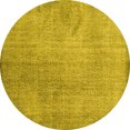 thumbnail image 1 of Ahgly Company Machine Washable Indoor Round Persian Yellow Traditional Area Rugs, 8' Round, 1 of 4