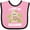 Pink and Black, variant on Inktastic Cute Sloth I Love My Grammy with Green Leaves Boys or Girls Baby Bib