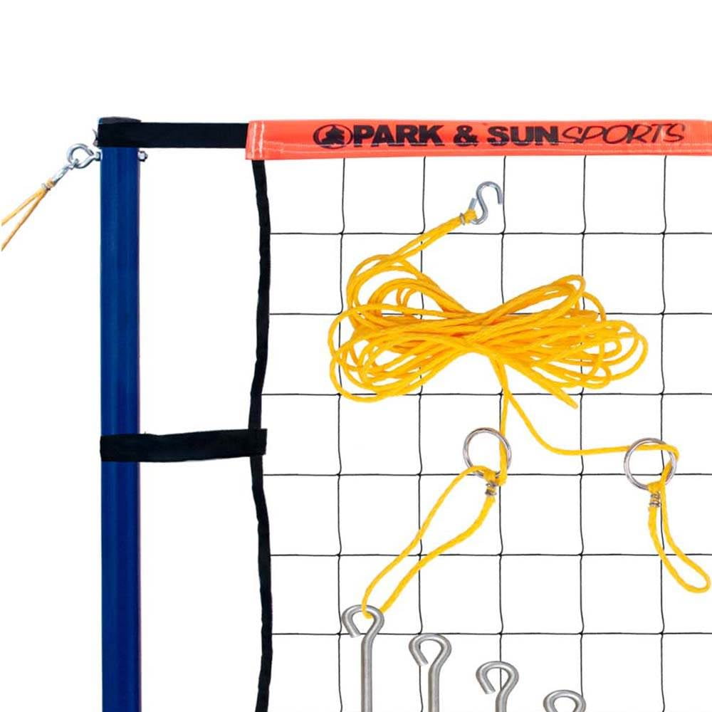 Park & Sun Spiker Sport Steel Orange Portable Outdoor Volleyball Net