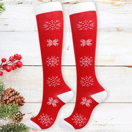 

keusn women s performance cotton pad sports leisure socks christmas pattern socks for women