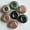 Indian Agate, variant on 50pcs/lot Natural Stone Mixed Round Big Hole Beads for Bracelet Charms Wholesale-Red onyx-14mm