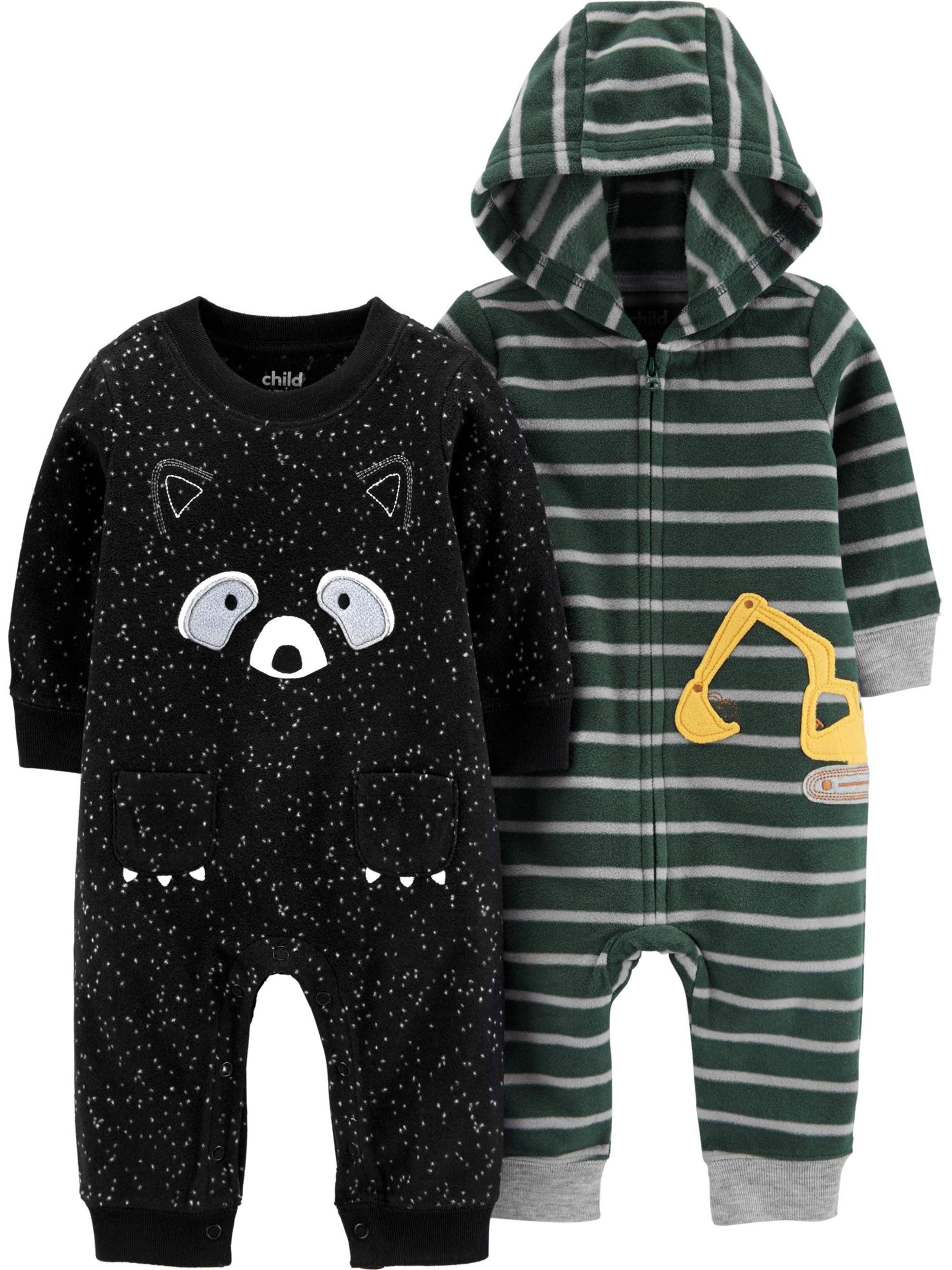 baby boy fleece romper