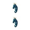 thumbnail image 4 of maskred Animal Head Coat Hook Easy Installation And Wide Application For In Organizing Retro blue (horse) 2Set, 4 of 6