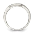 thumbnail image 2 of White Sterling Silver Ring Band Fashion Cubic Zirconia CZ Clear, 2 of 3