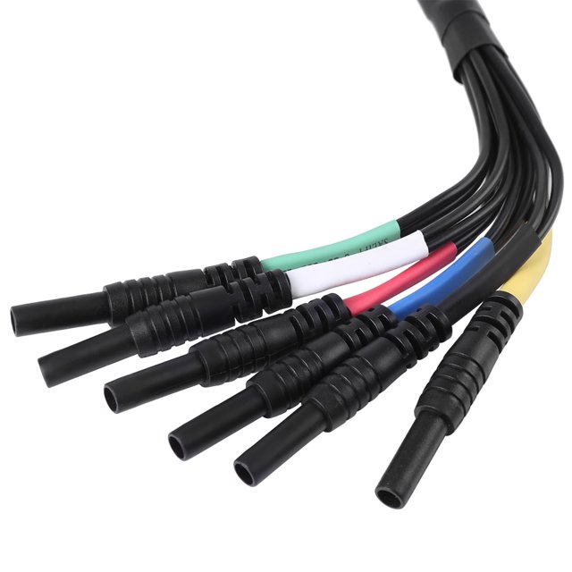 Cables para multímetro, cables de prueba para soldadura con conexión universal de 6 canales, elegantes y modernos