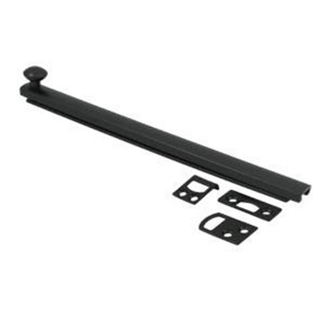Deltana 8SBCS19 Boulon de Surface Robuste 8 Po avec Vis Dissimulée - Noir - Solide