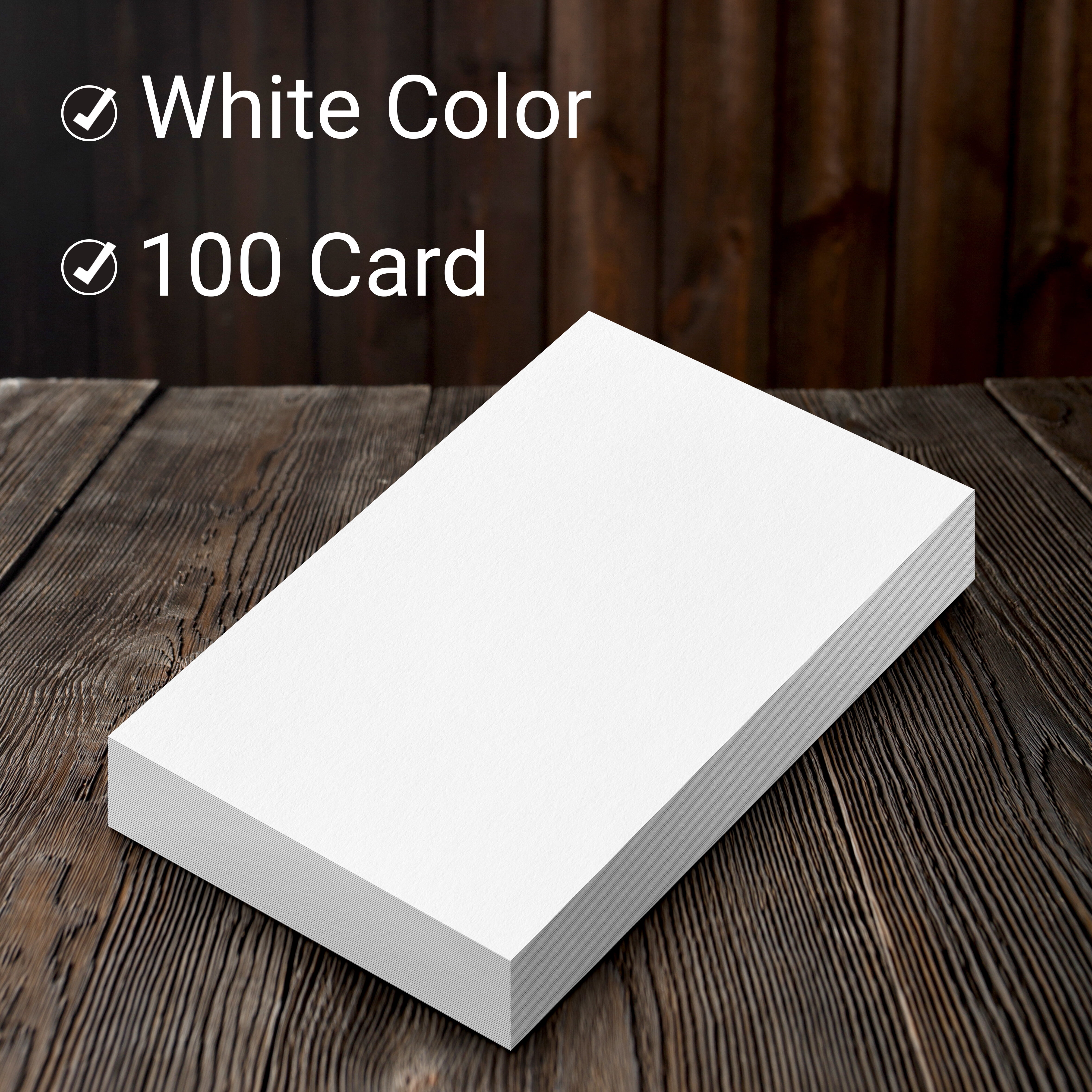 Three Leaf 3 X 5, Index Cards Unruled, 4000 Ct. (100 X 40) White, Blank Flash Cards, Study Card, Memo Pad, For To-Do List, Art And Craft Projects