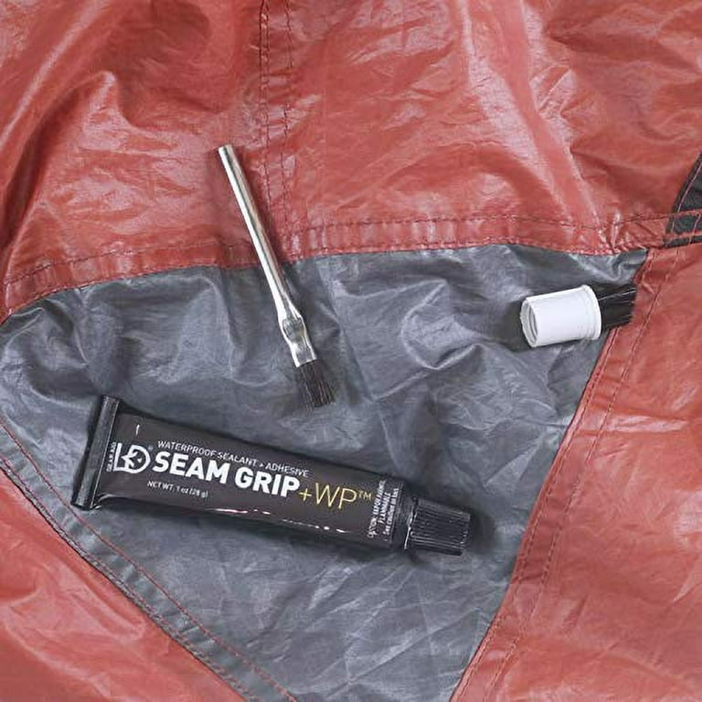 GEAR AID Seam Grip WP Waterproof Sealant and Adhesive for Tents and Outdoor  Fabric, Clear