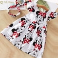 thumbnail image 2 of Ropa de verano para niñas pequeñas, vestido de manga voladora para recién nacidos, vestidos infantiles de algodón, vestido de Minnie + diadema, vestidos para niñas pequeñas Tan Jianjun unisex, 2 of 2