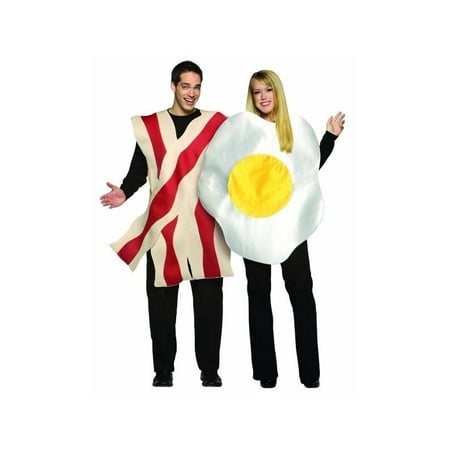 Adult Bacon & Eggs Couple Costume (Best Costumes For Couples 2019)