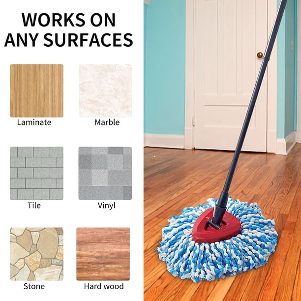 Cabezales De Fregona Para Limpieza De Suelo, Fregona Para O-Cedar Easywring Rinseclean (1 Unidad)