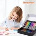 thumbnail image 3 of Shuttle Art Gel Pens, 120 Pack Gel Pen Set Packed in a Box, 60 Unique Colors with 60 Refills for Adults Coloring Books Drawing Doodling Crafts Scrapbooking Journaling, 3 of 8