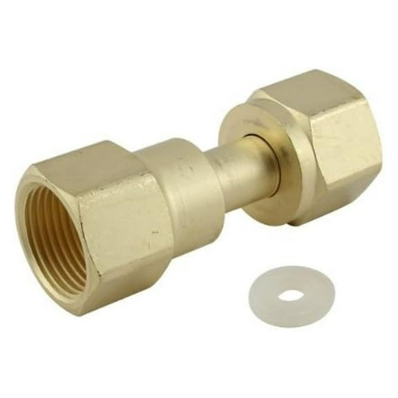 CO2 to Nitrogen Argon Regulator Adapter - CGA320 to CGA580 Brass Converter - Use CO2 Regulator with N2/Ar Gas - KOMOS Compatible - Solid Brass Construction