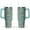 Greenish-blue-7, variant on Cute Canine Design 40oz Water Bottle - BPA Free Dog Lovers Tumbler with Handle & Straw - Gift for Women Coffee Mug