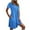 sundresses for women#01Light Blue, variant on yoeyez Spring Dresses for Women Summer Round Neck Pleated Folding Sundress with Pockets Comfy Loose Solid Dresses Fashion Short Sleeve Summer Sleep Dress Wine,S