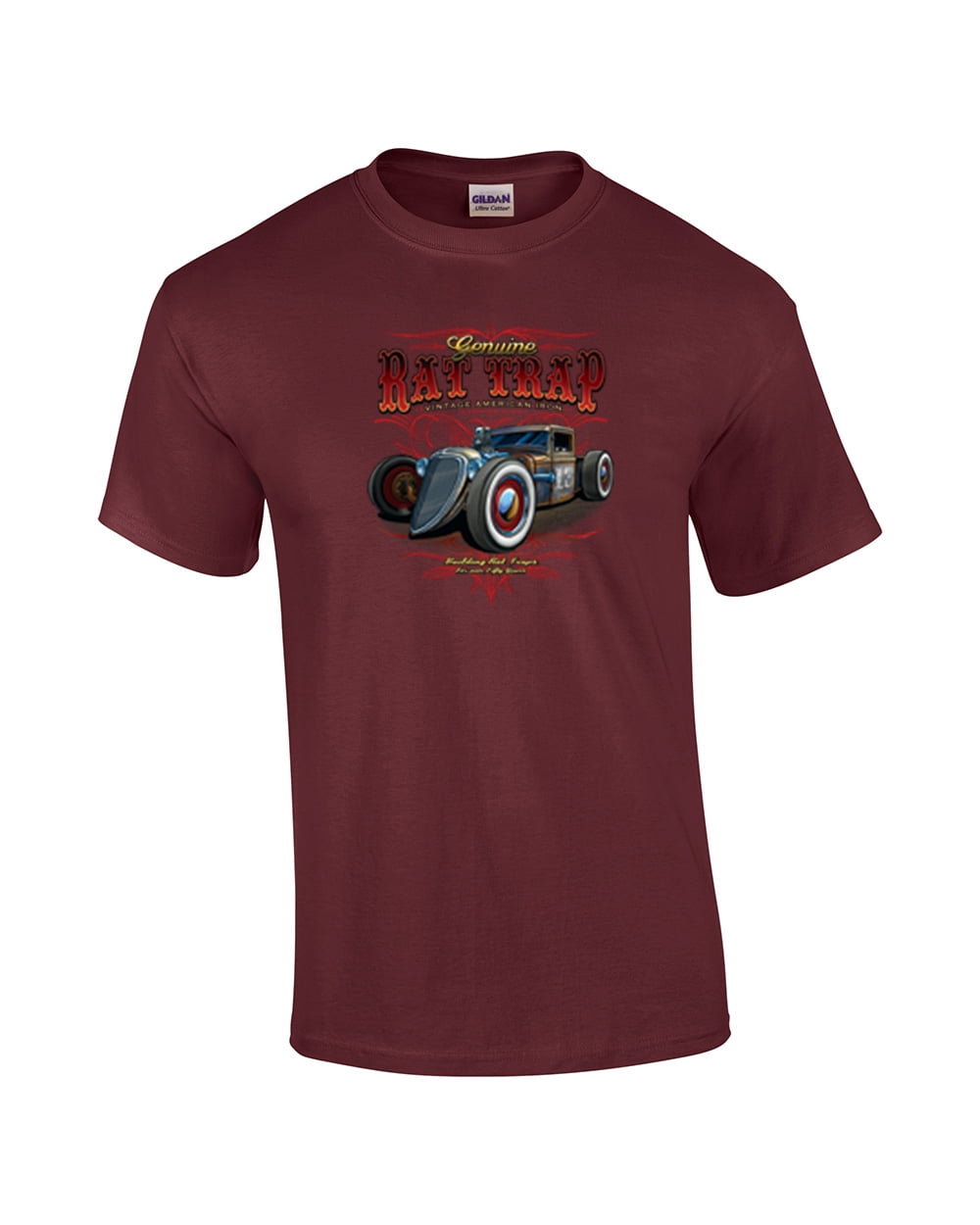 Genuine Rat Rod 13 Automotive Adult Tee Shirt Black - Picture 11 of 18