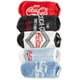 thumbnail image 2 of Calcetines Coca-Cola para mujer, paquete de 5, no show, casual, color marfil, 2 of 2