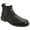 Black, variant on Roamers Mens Twin Gusset Softie Leather Dealer Boots