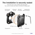thumbnail image 6 of SENHAWK IP67 Waterproof Carbon Fiber AirTag Case, 3M Adhesive 4-Screw Lock Hidden Mount, Compatible with Apple AirTag, Shockproof for Bike Drone Outdoor, 6 of 8