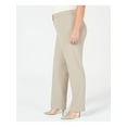 thumbnail image 3 of Nine West Womens Plus Solid Stretch Straight Leg Pants, 3 of 4