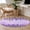 Lavender Purple Light Purple Gray Purple, variant on Round Area Rug 4 Ft, Purple Lavender Washable Non-Slip Circle Carpet for Living Room/Bedroom, Spring Watercolor Wildflowers Plant Plaid Low-Profile Crawling Mats Collection Rugs for Indoor