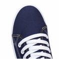 thumbnail image 5 of Women Low Top Canvas Sneakers, Lace Up Lightweight Casual Daily Walking Flat Fashion Shoes, 5 of 7