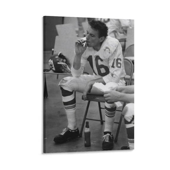 Len Dawson Poster Poster Cool Artworks Painting Wall Art Canvas Prints Hanging Picture Home Decor Posters Gift 12x18inch(30x45cm)