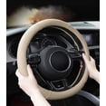 thumbnail image 3 of Funda universal para volante de coche, de microfibra y cuero, 37-38 cm (15"), antideslizante, transpirable y duradera., 3 of 5