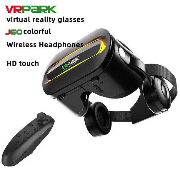 Gafas de realidad virtual VRPARK J60 Phone VR con controlador de auriculares (negro)