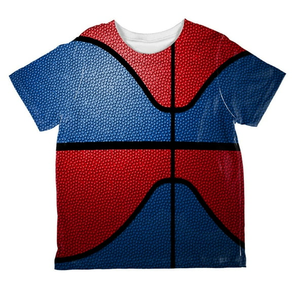Championship Basketball Royal Blue & Red All Over Toddler T Shirt Multi 2T
