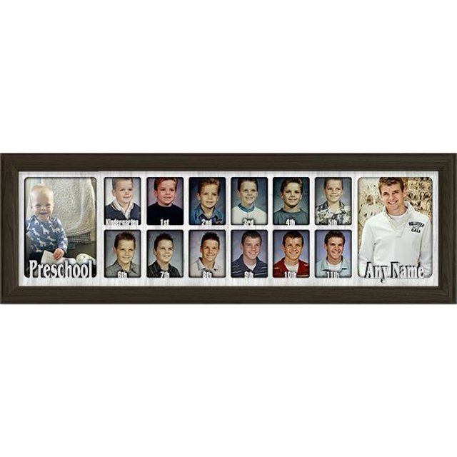 School Years Picture Frame Collage Personalized Preschool to