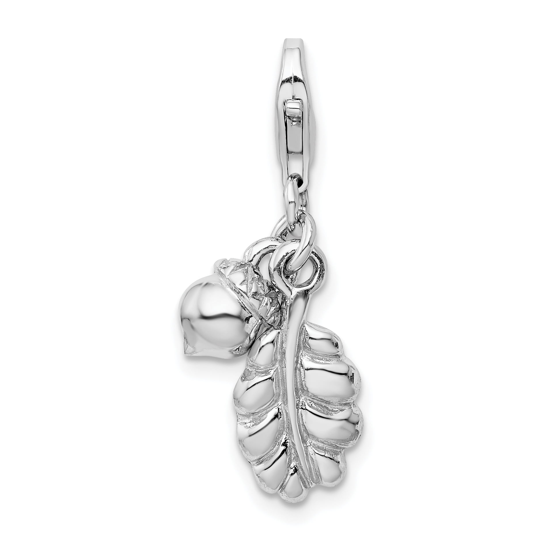 Sterling Silver 3-D Acorn charme