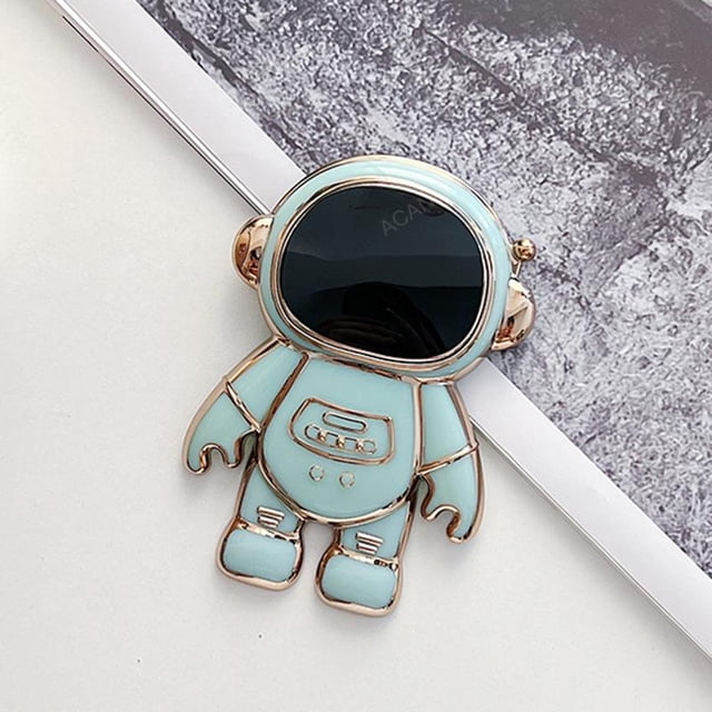 Funda con soporte de silicona para Samsung Galaxy, carcasa de lujo con soporte de astronauta M 53 32 23 33 para Samsung Galaxy A12 A22 4g 5g A51 A71 A31 M53 M23 M33 Fivean unisex