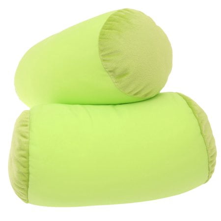 Deluxe Comfort Mooshi Squish Microbead Bed Pillow (14" x 7") ? Airy Squishy Soft Microbeads ? Eighteen Fun Bubbly Colors To Choose From ? Cuddly and Fun Dormroom Accessory ? Bed Pillow, Bright Green