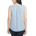 thumbnail image 3 of Hilary Radley Women's Sleeveless V-Neck Lightweight Blouse Top-Blue / S, 3 of 5