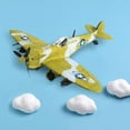 thumbnail image 6 of 1:48 Fighter Building Kits DIY Airplane Handcrafts Home Decoration for Kids Adults Boy Toys Collection Plane Aircraft Model yellow green, 6 of 8