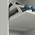 thumbnail image 3 of DUOSONG Homcom Narrow Shoe Storage Cabinet For Entryway With 3 Flip Drawers And Adjustable Shelves, Shoe Rack Organizer For 18 Pairs Of Shoes, White White Particle Board Primary Living Space Cabinets, 3 of 9
