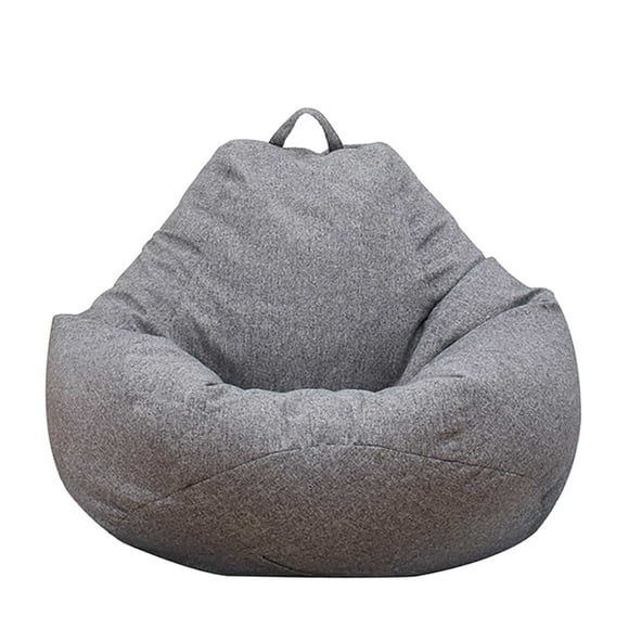 Bean Bag Chair Sofa Cover Adults Large High Back Bean Bag Cover No Filler Recliner Gaming Storage Bag for Indoor Outdoor Home Garden Living Room Beanbag Furniture Sofa Slipcover 80x90CM