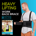 thumbnail image 3 of UTOURS Work Back Brace with Suspenders Industrial Lower Back Support Belt for Lifting Pain Relief Posture Correction Ideal for Industrial Workers in Heavy Lifting Jobs, 3 of 7