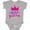 AC-Heather Grey, variant on Nap Queen, Crown, Stars - Pink Purple Girls Baby Bodysuit