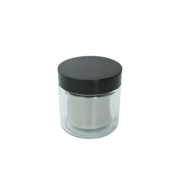 Ounissouiy Taza de con tapa, eliminador de polvo transparente, lavadora con Alcohol, artesanía, suministros de joyería, tarro de limpieza lavable Suministros de limpieza para el hogar Ounissouiy HA065333-00