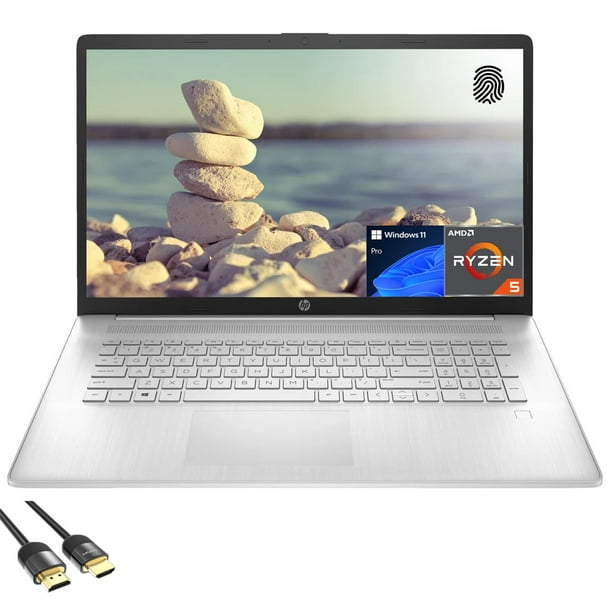 HP Laptop for Business and Student, Pantalla FHD IPS de 17.3, AMD Ryzen 5 5500U, 16GB RAM, 1TB PCIe SSD