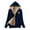 Navy, variant on Meihcang Zip Up Hoodie Women, Fleece Hoodie Casual Full Zip Up Sherpa Lined Hoodie Sweatshirt Winter Warm Hooded Jacket Coat Black L